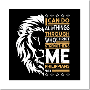 I can do all things through who strengthens me Philippians Posters and Art